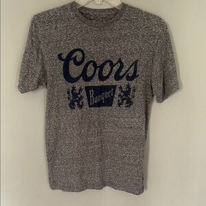 Coors Banquet Gray T-Shirt for Men Size Small